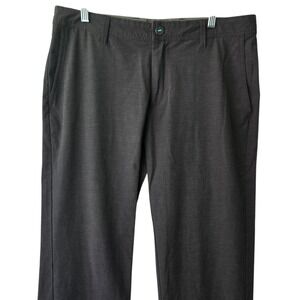 LINKSOUL Mens Performance Golf Pants Dark Gray Stretch Chino Trousers 34L